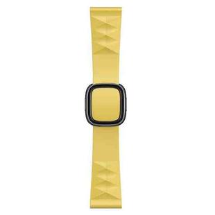 Modern Style Silicone Watch Band For Apple Watch Ultra 49mm / Series 8&7 45mm / SE 2&6&SE&5&4 44mm / 3&2&1 42mm, Style:Black Buckle(Yellow)