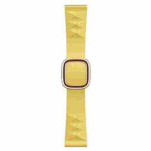 Modern Style Silicone Watch Band For Apple Watch Ultra 49mm / Series 8&7 45mm / SE 2&6&SE&5&4 44mm / 3&2&1 42mm, Style:Rose Gold Buckle(Yellow)
