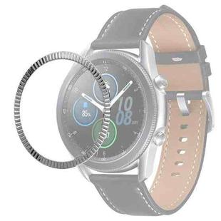 For Samsung Galaxy Watch 3 41mm Smart Watch Wave Texture Bezel Ring(Silver)