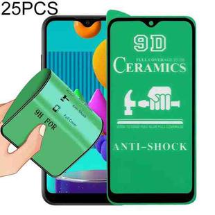 For Samsung Galaxy M01 25 PCS 9D Full Screen Full Glue Ceramic Film