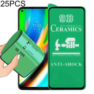 For Motorola Moto G9 Plus 25 PCS 9D Full Screen Full Glue Ceramic Film