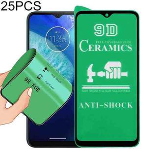 For Motorola Moto G8 Power Lite 25 PCS 9D Full Screen Full Glue Ceramic Film