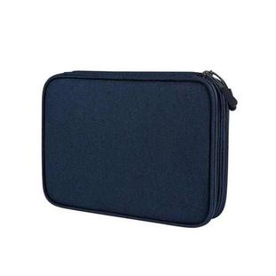 SM01S Double-layer Multifunctional Digital Accessory Storage Bag(Navy Blue)
