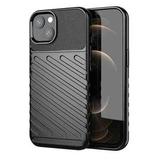 For iPhone 13 Thunderbolt Shockproof TPU Soft Case(Black)