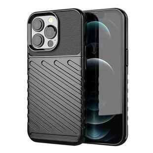 For iPhone 13 Pro Thunderbolt Shockproof TPU Soft Case (Black)