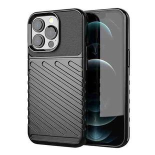 For iPhone 13 Pro Max Thunderbolt Shockproof TPU Soft Case (Black)