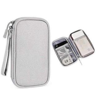 SM03 Multifunctional Digital Accessories Storage Bag with Lanyard(Gray)