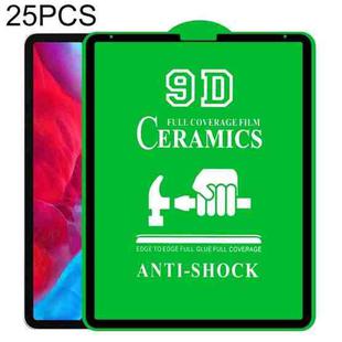 25 PCS 9D Full Screen Full Glue Ceramic Film For iPad Pro 12.9 2021