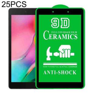 For Samsung Galaxy Tab A 8.0 2019 T290/T295 25 PCS 9D Full Screen Full Glue Ceramic Film
