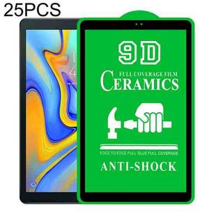For Samsung Galaxy Tab A 10.5 2018 T590/T595 25 PCS 9D Full Screen Full Glue Ceramic Film