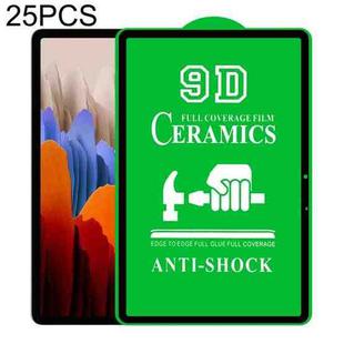 For Samsung Galaxy Tab S7+ 12.4 inch 25 PCS 9D Full Screen Full Glue Ceramic Film