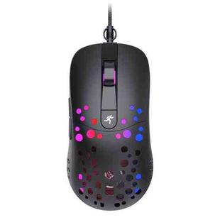 HXSJ A904 RGB Light Macro Programming Mechanical Gaming Wired Mouse(Black)