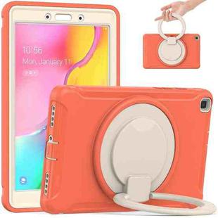 Shockproof TPU + PC Protective Case with 360 Degree Rotation Foldable Handle Grip Holder & Pen Slot For Samsung Galaxy Tab A 8.0 2019 T290(Living Coral)