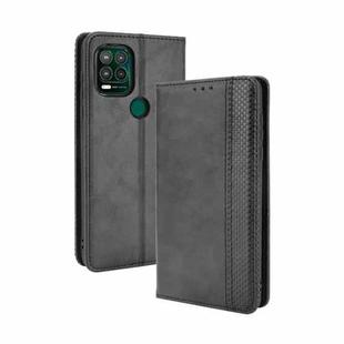 For Motorola Moto G Stylus 5G 2021 Magnetic Buckle Retro Crazy Horse Texture Horizontal Flip Leather Case with Holder & Card Slots & Photo Frame(Black)