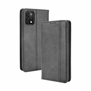 For Umidigi A11 Magnetic Buckle Retro Crazy Horse Texture Horizontal Flip Leather Case with Holder & Card Slots & Photo Frame(Black)