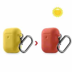 Discoloration in Sun Silicone Protective Case Cover for AirPods 1/2(Yellow to Red)