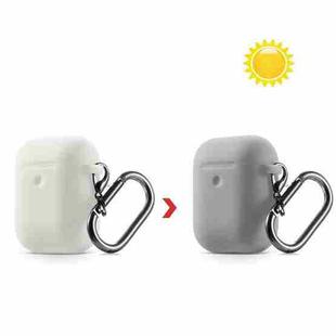 Discoloration in Sun Silicone Protective Case Cover for AirPods 1/2(Transparent to Grey)