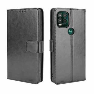 For Motorola Moto G Stylus 5G 2021 Crazy Horse Texture Horizontal Flip Leather Case with Holder & Card Slots & Lanyard(Black)