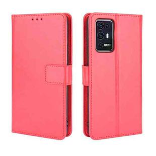 For ZTE Axon 30 Pro 5G Crazy Horse Texture Horizontal Flip Leather Case with Holder & Card Slots & Lanyard(Red)