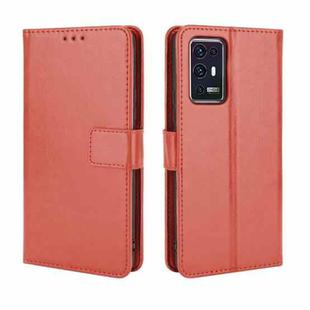 For ZTE Axon 30 Pro 5G Crazy Horse Texture Horizontal Flip Leather Case with Holder & Card Slots & Lanyard(Brown)