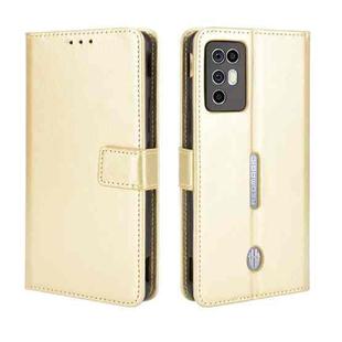 For ZTE Nubia Red Magic 6R Crazy Horse Texture Horizontal Flip Leather Case with Holder & Card Slots & Lanyard(Gold)