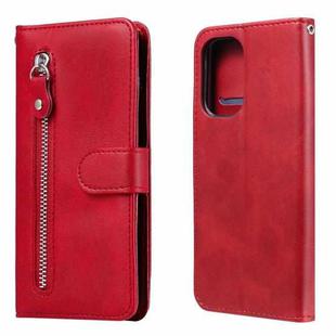 For Xiaomi Redmi K40 Pro Fashion Calf Texture Zipper Horizontal Flip Leather Case with Holder & Card Slots & Wallet(Red)