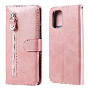 For Xiaomi Redmi Note 10 5G / Poco M3 Pro 5G Fashion Calf Texture Zipper Horizontal Flip Leather Case with Holder & Card Slots & Wallet(Rose Gold)