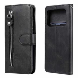 For Xiaomi Mi 11 Ultra Fashion Calf Texture Zipper Horizontal Flip Leather Case with Holder & Card Slots & Wallet(Black)