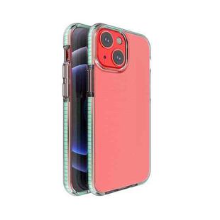 For iPhone 13 mini TPU Double-color Shockproof Protective Case (Mint Green)