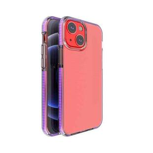 For iPhone 13 mini TPU Double-color Shockproof Protective Case (Purple)