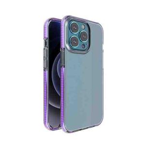 For iPhone 13 Pro TPU Double-color Shockproof Protective Case (Purple)