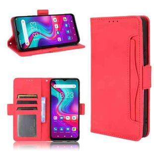 For Doogee X96 Pro Skin Feel Calf Pattern Horizontal Flip Leather Case with Holder & Card Slots & Photo Frame(Red)