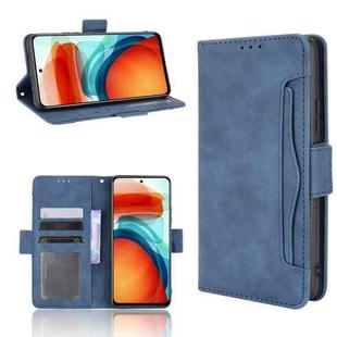 For Xiaomi Redmi Note 10 Pro 5G / Poco X3 GT Skin Feel Calf Pattern Horizontal Flip Leather Case with Holder & Card Slots & Photo Frame(Blue)