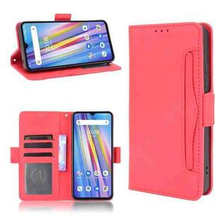 For Umidigi A11 Skin Feel Calf Pattern Horizontal Flip Leather Case with Holder & Card Slots & Photo Frame(Red)