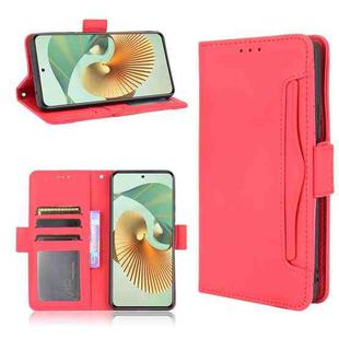 For ZTE Axon 30 Pro 5G Skin Feel Calf Pattern Horizontal Flip Leather Case with Holder & Card Slots & Photo Frame(Red)