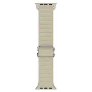 Japanese Word Buckle Silicone Watch Band For Apple Watch Series 8&7 41mm / SE 2&6&SE&5&4 40mm / 3&2&1 38mm(Rock White)