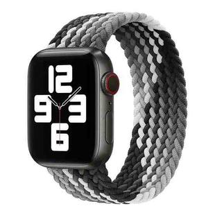 Single Loop Weaving Nylon Watch Band, Size: S 135mm For Apple Watch Series 9&8&7 41mm / SE 3&SE 2&6&SE&5&4 40mm / 3&2&1 38mm(Black)