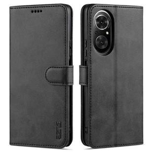 For Honor 50 SE AZNS Skin Feel Calf Texture Horizontal Flip Leather Case with Card Slots & Holder & Wallet(Black)