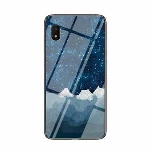 For Samsung Galaxy A10e Starry Sky Painted Tempered Glass TPU Shockproof Protective Case(Star Chess Rob)