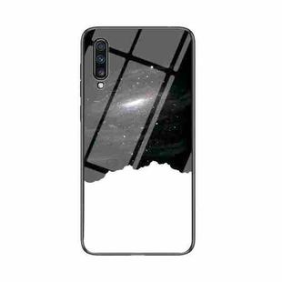 For Samsung Galaxy A70 Starry Sky Painted Tempered Glass TPU Shockproof Protective Case(Cosmic Starry Sky)