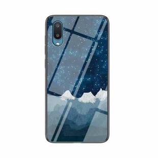 For Samsung Galaxy A02 Starry Sky Painted Tempered Glass TPU Shockproof Protective Case(Star Chess Rob)