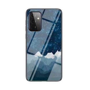 For Samsung Galaxy A72 5G / 4G Starry Sky Painted Tempered Glass TPU Shockproof Protective Case(Star Chess Rob)