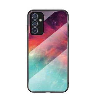 For Samsung Galaxy A82 Starry Sky Painted Tempered Glass TPU Shockproof Protective Case(Color Starry Sky)