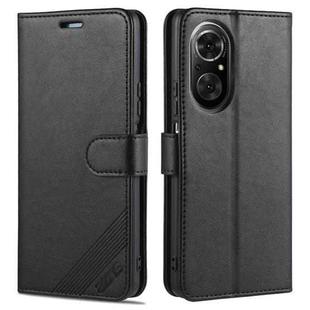 For Honor 50 SE AZNS Sheepskin Texture Horizontal Flip Leather Case with Holder & Card Slots & Wallet(Black)