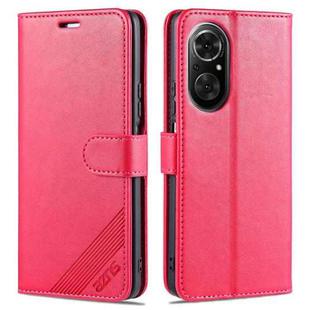 For Honor 50 SE AZNS Sheepskin Texture Horizontal Flip Leather Case with Holder & Card Slots & Wallet(Red)