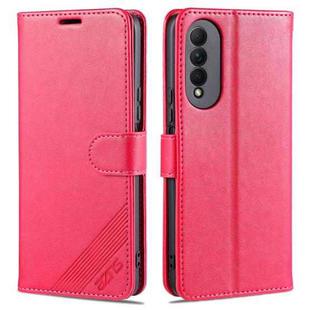 For Honor X20 SE AZNS Sheepskin Texture Horizontal Flip Leather Case with Holder & Card Slots & Wallet(Red)