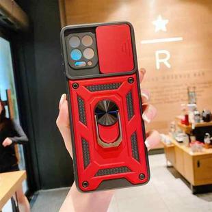 For Motorola Moto G100 Sliding Camera Cover Design TPU+PC Protective Case(Red)