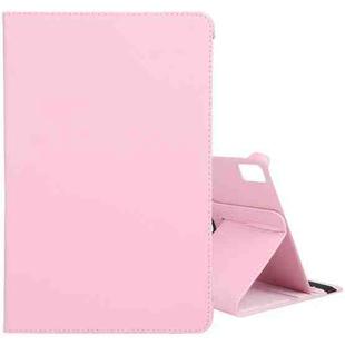 For Huawei MatePad Pro 12.6 2021 360 Degree Rotation Litchi Texture Horizontal Flip Leather Case with Holder(Pink)