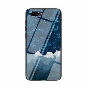 For OPPO A5 / A7 / A12e Starry Sky Painted Tempered Glass TPU Shockproof Protective Case(Star Chess Rob)