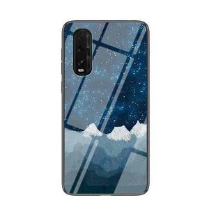 For OPPO Find X2 Starry Sky Painted Tempered Glass TPU Shockproof Protective Case(Star Chess Rob)